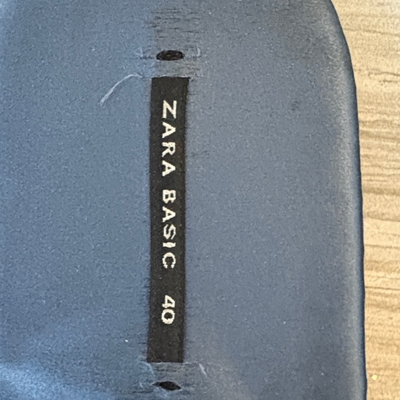 Zara Women's Blue Satin Sandals with Crystal Embellishments - Picture 2 of 10